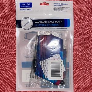 Washable Breathable Face Mask Safety Purple Blue